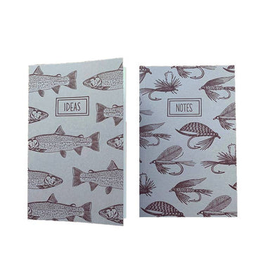 Trouts & Fishing Flies Pocket Notebook Set
