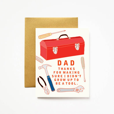 Dad Toolbox Father's Day Card - 4.25" x 5.5" (A2)