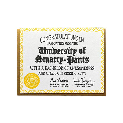 Congrats Smarty-Pants Card