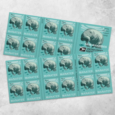 *Forever Letter Stamps: Manatees*