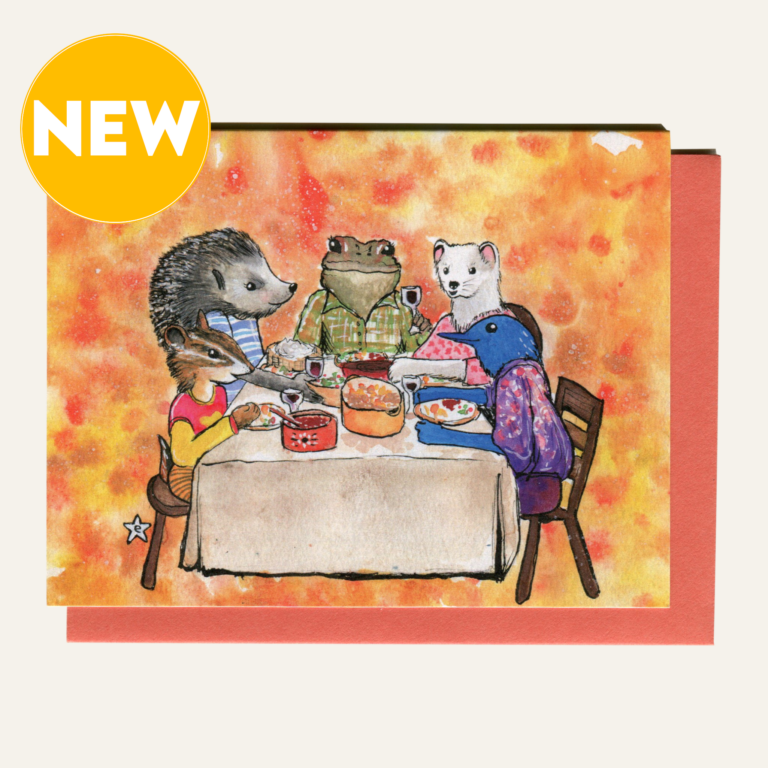 Dinner in the Forest Art Card Dinner in the Forest Art Card