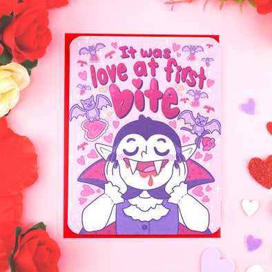 Love At First Bite Greeting Card