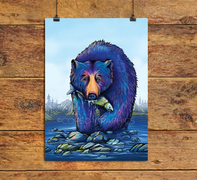 River Bear 8x10 Print