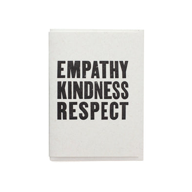Empathy Kindness Respect Card
