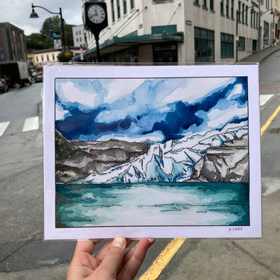 Waterfront with Mendenhall Glacier
