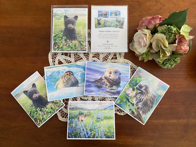 Alaska Wildlife - Greeting Card Set of 5