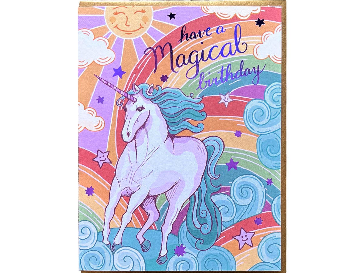 Unicorn Birthday Card