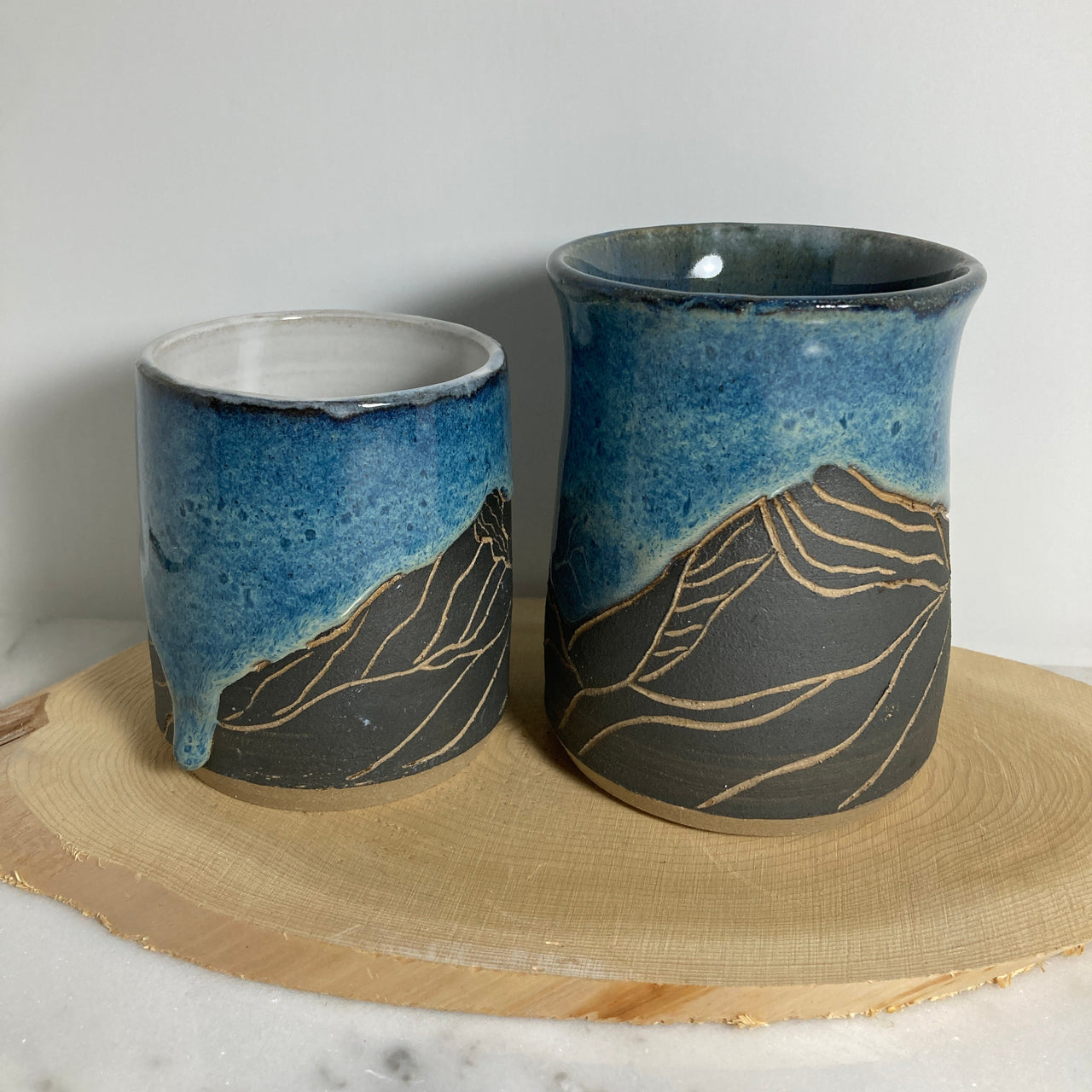 Carved Galactic Mountain Tumbler