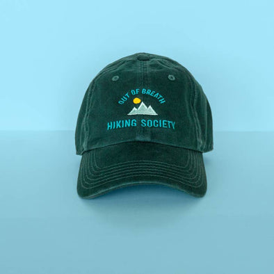The Out of Breath Hiking Society Embroidered Dad Cap