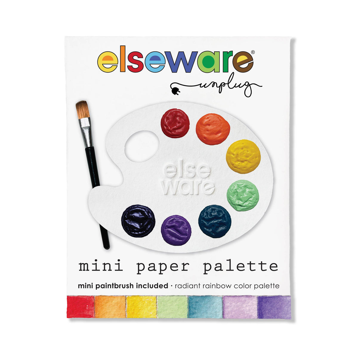 Mini Watercolor Paper Palettes: Radiant Rainbow