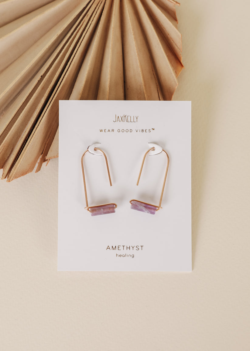 Amethyst Drop Earrings