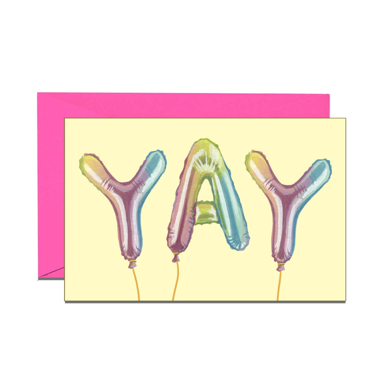 YAY Foil Balloons Congratulations Mini Enclosure Card