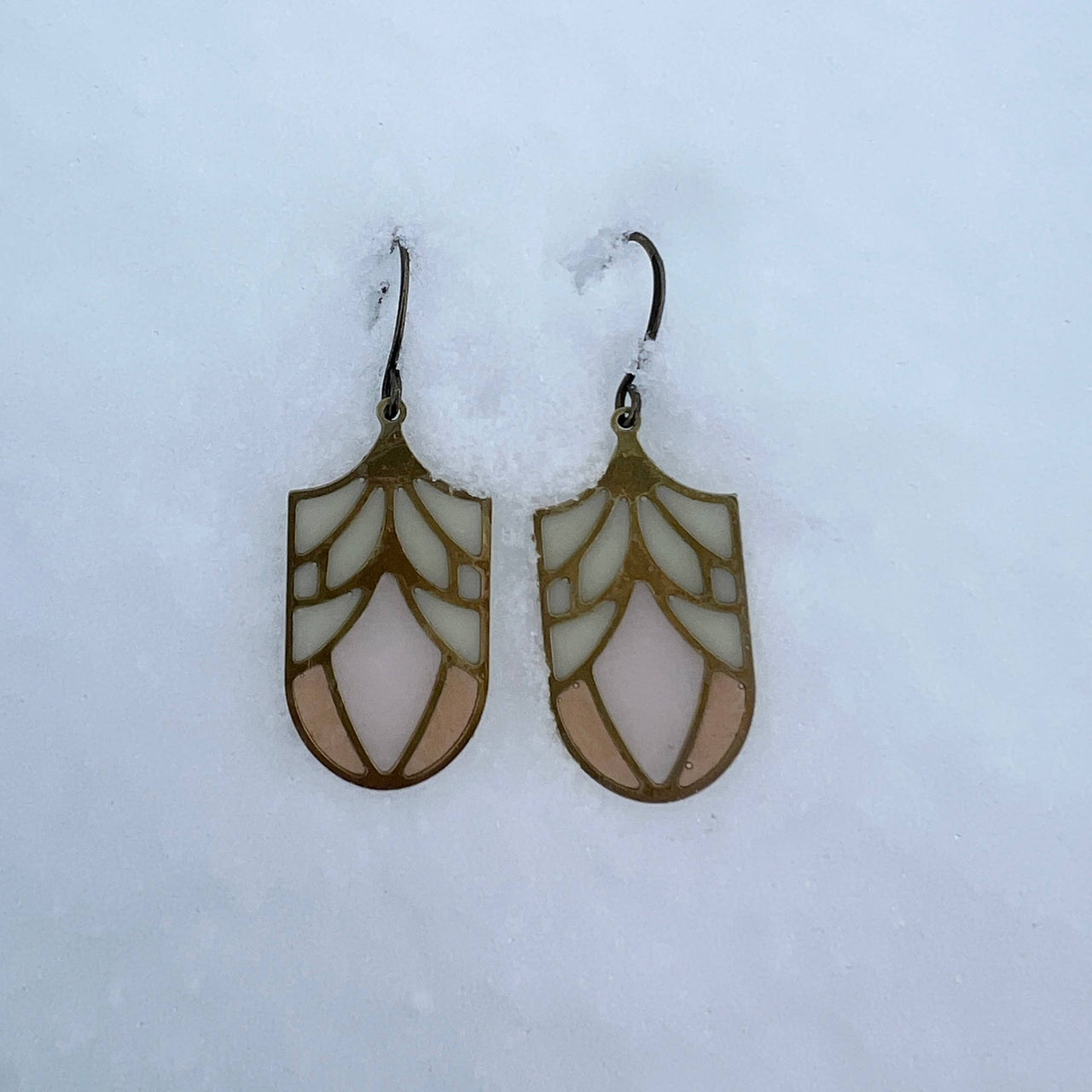Cocoon // Stained Glass Resin Earrings