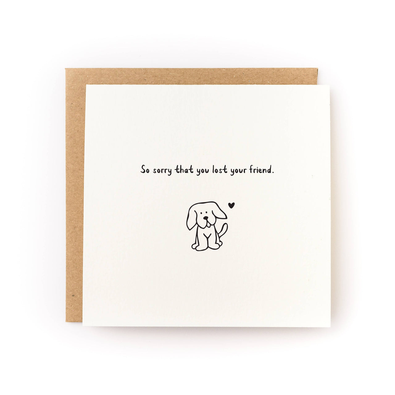Lost Dog Friend Pet Sympathy Card
