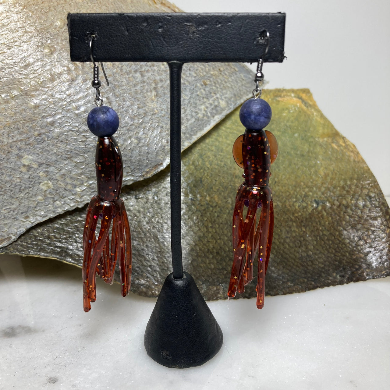 Lure Earrings - Squid