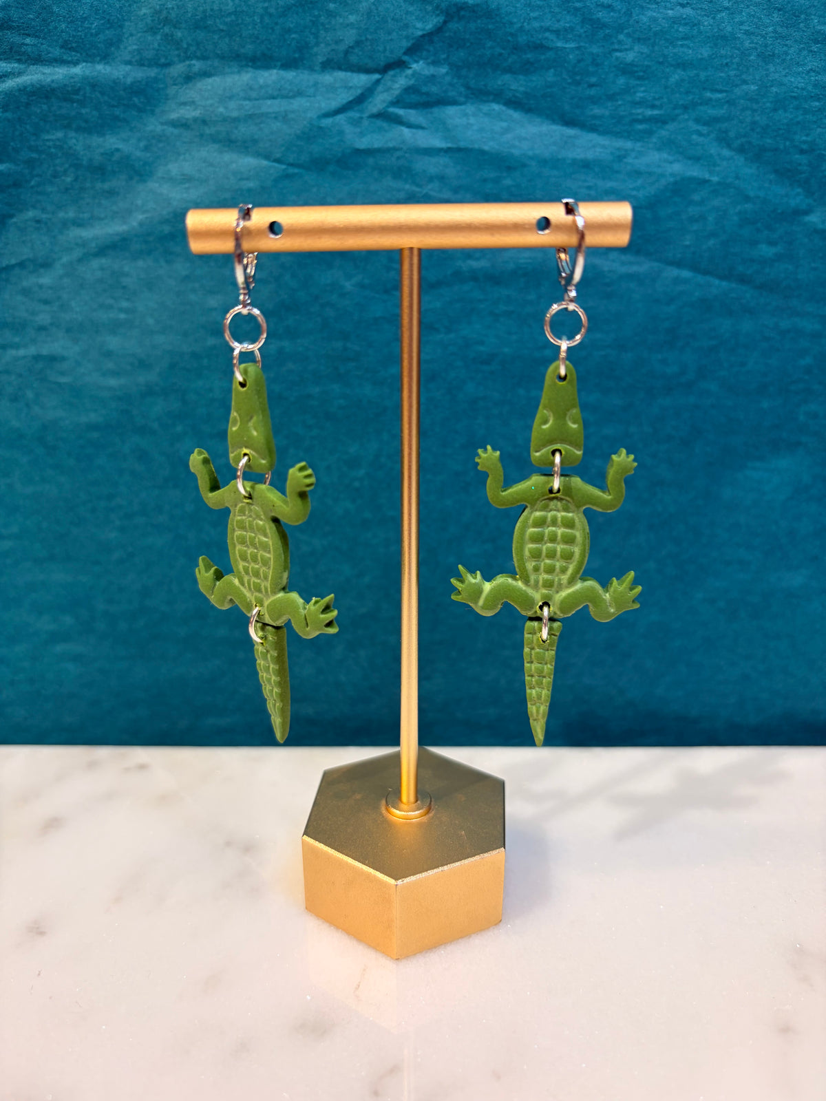 Crocodile Dangle Earrings