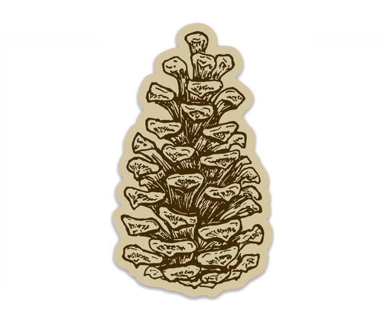 Pinecone Sticker