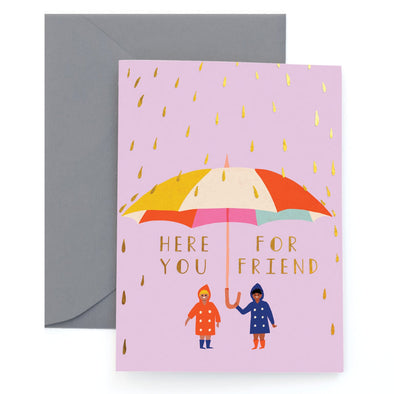 RAINDROPS Sympathy Card