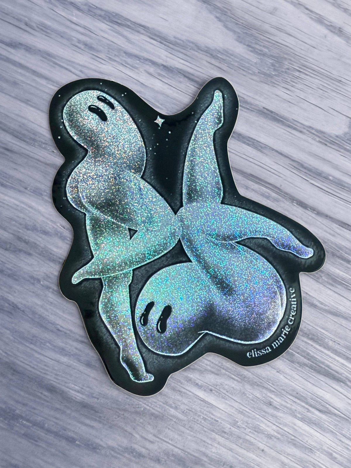 Fresno Nightcrawler Glitter Sticker