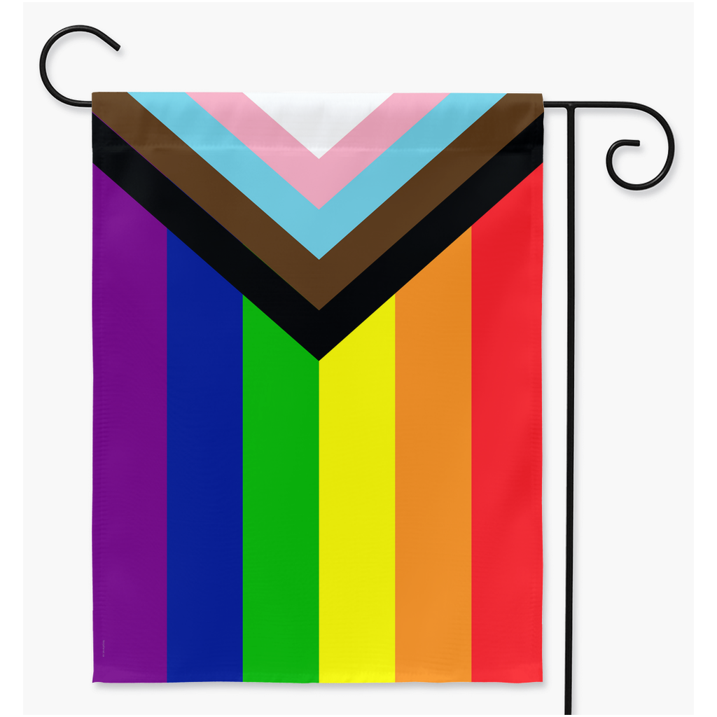Progress Pride Garden Flag