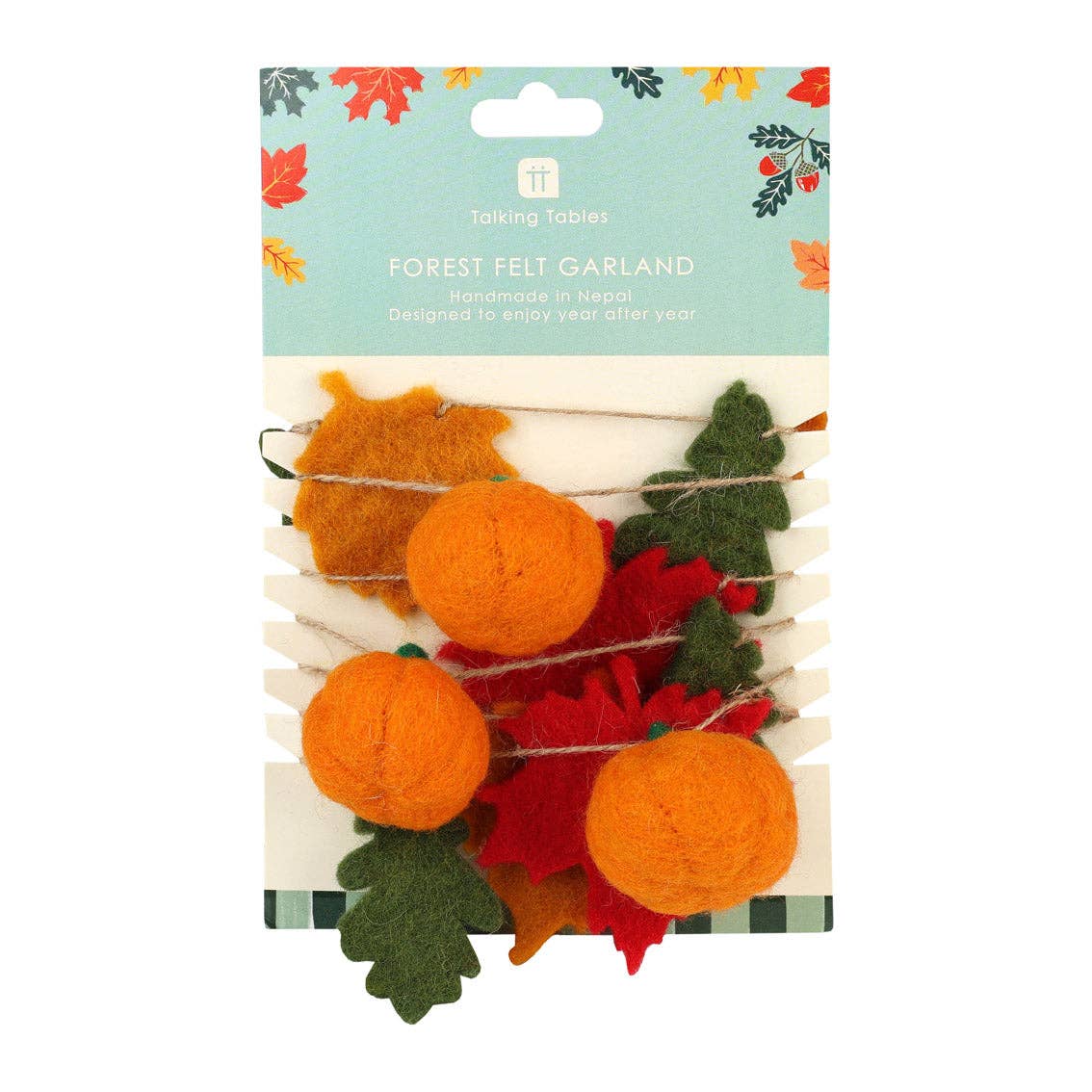 Fall Felt Leaf Garland - 2m | Fall Decor