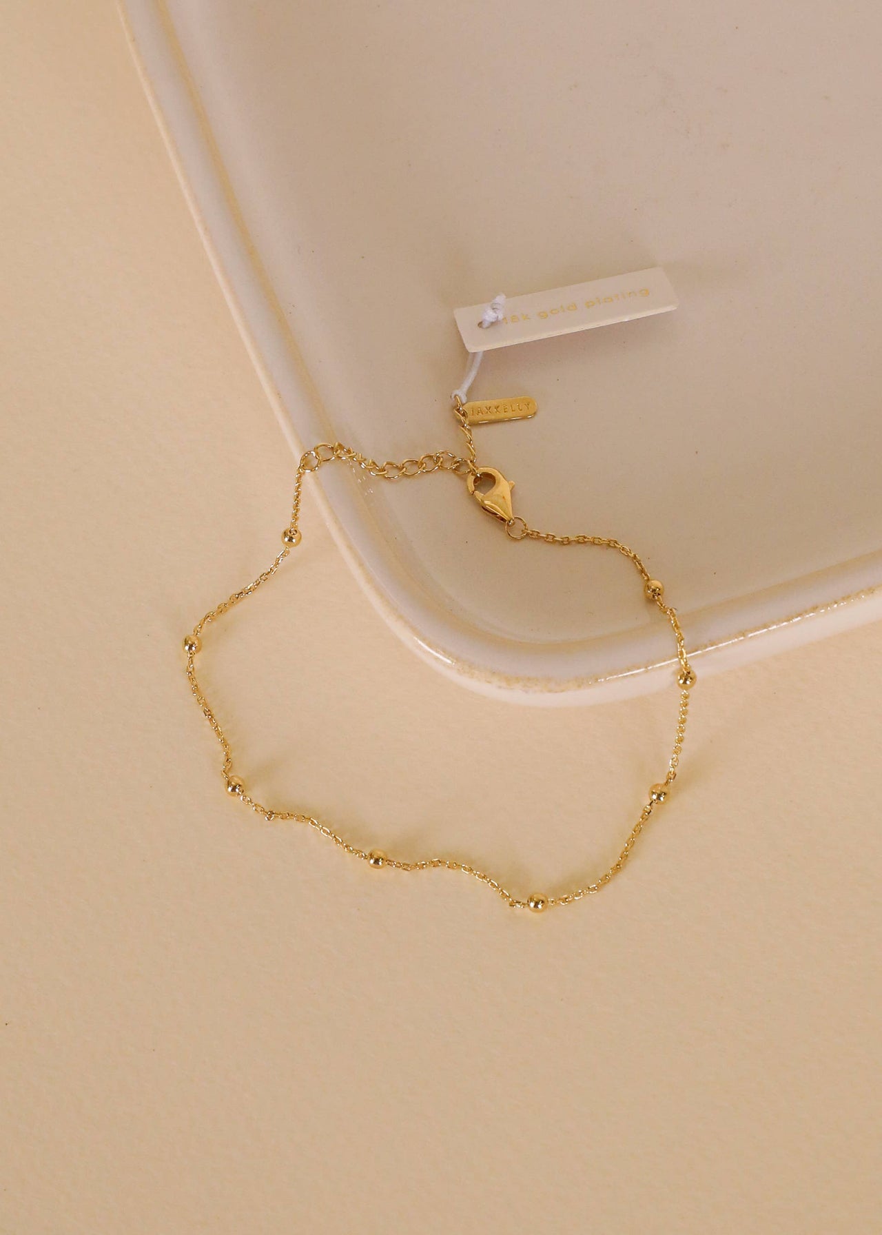 Gold Ball Bracelet - 18k Gold Plated