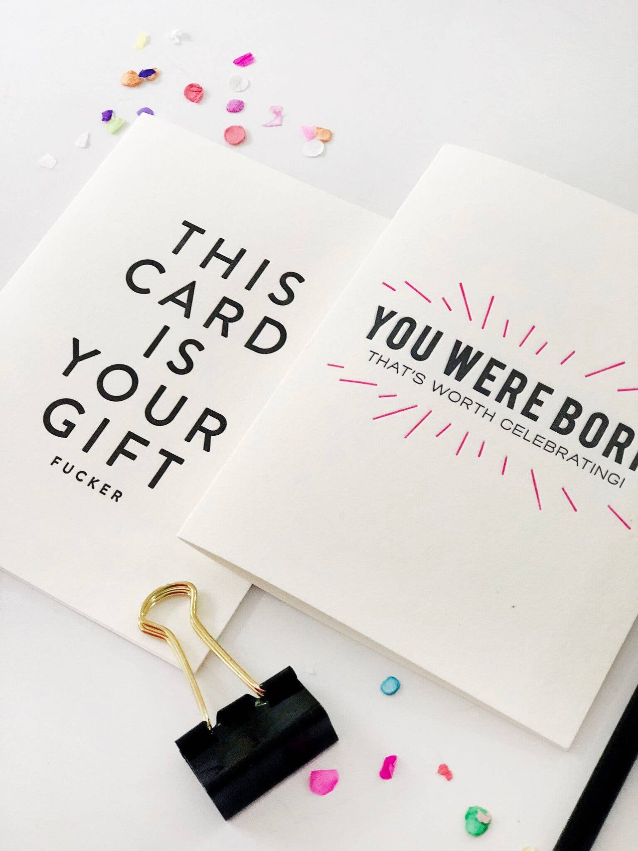 Your Gift Birthday - Letterpress Birthday Card