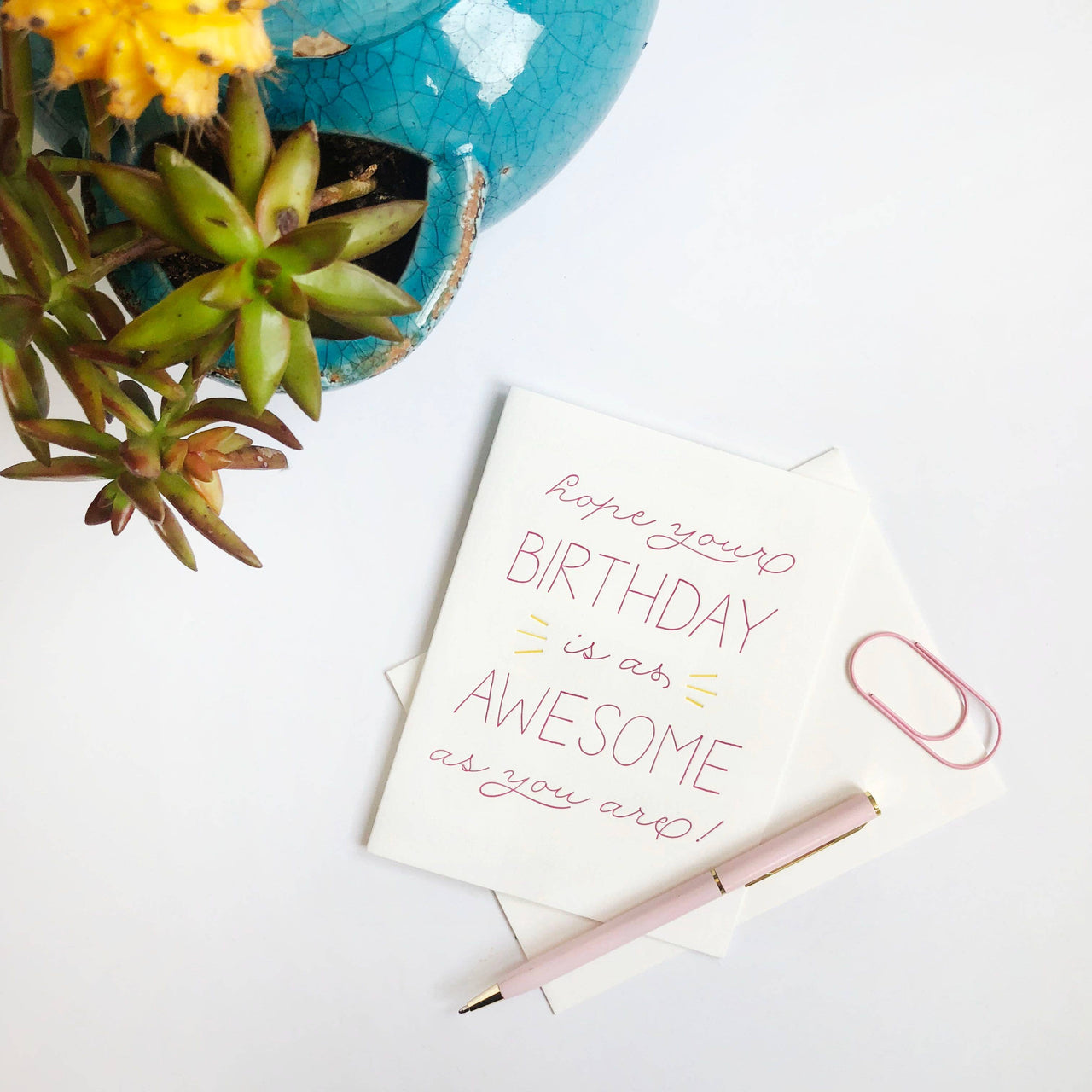 Birthday Awesome - Letterpress Birthday Greeting Card