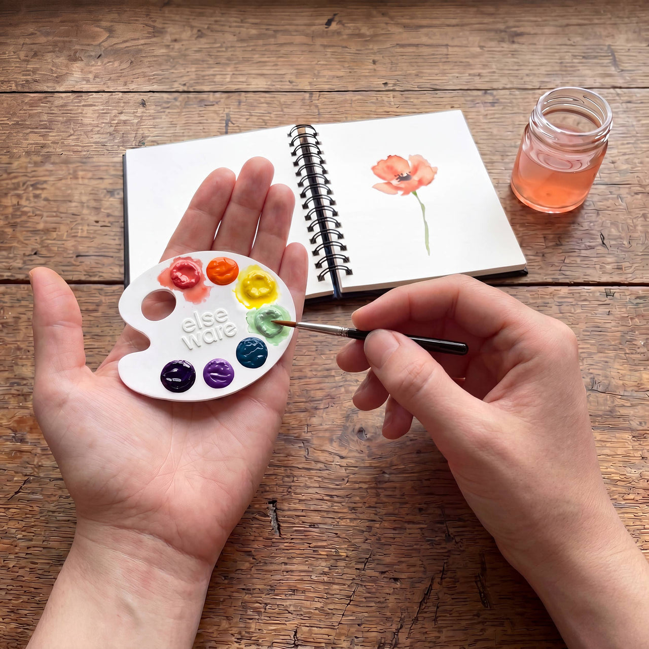 Mini Watercolor Paper Palettes: Good Earth