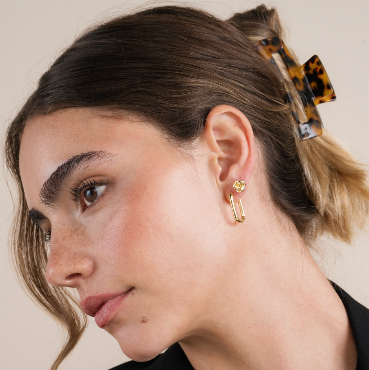 Petite Gold Knot Earrings
