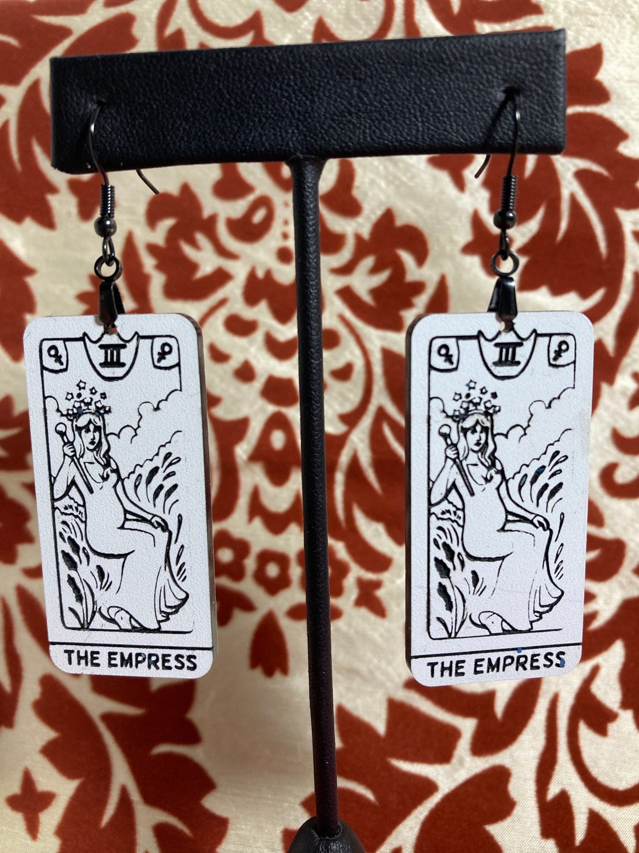 Long Empress Card Earrings