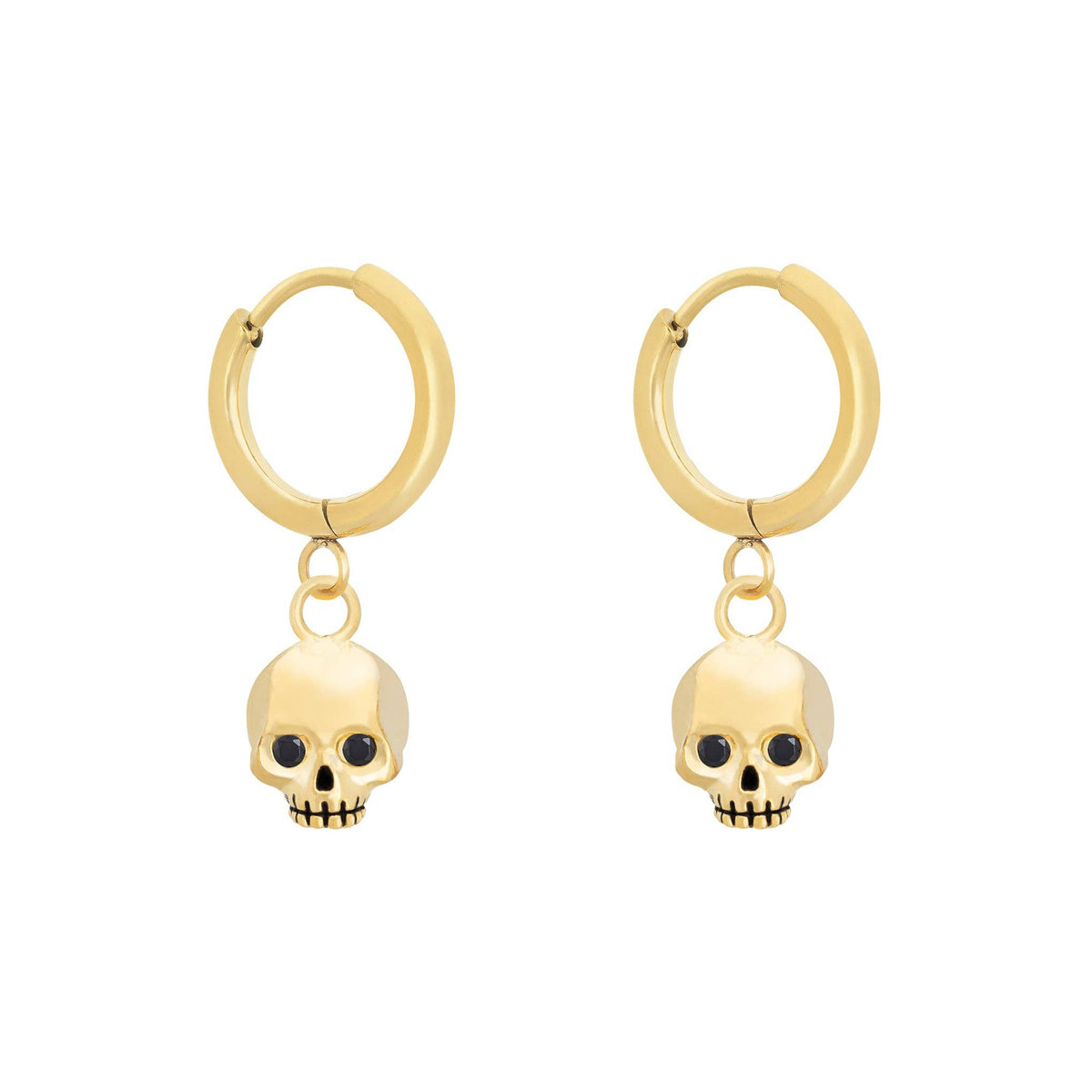 Undead Earrings: 18K Gold Plated
