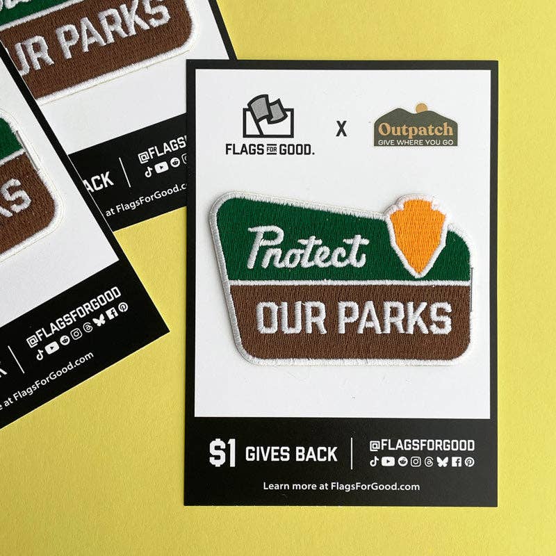 Protect our Parks Flag Stick-On Patch