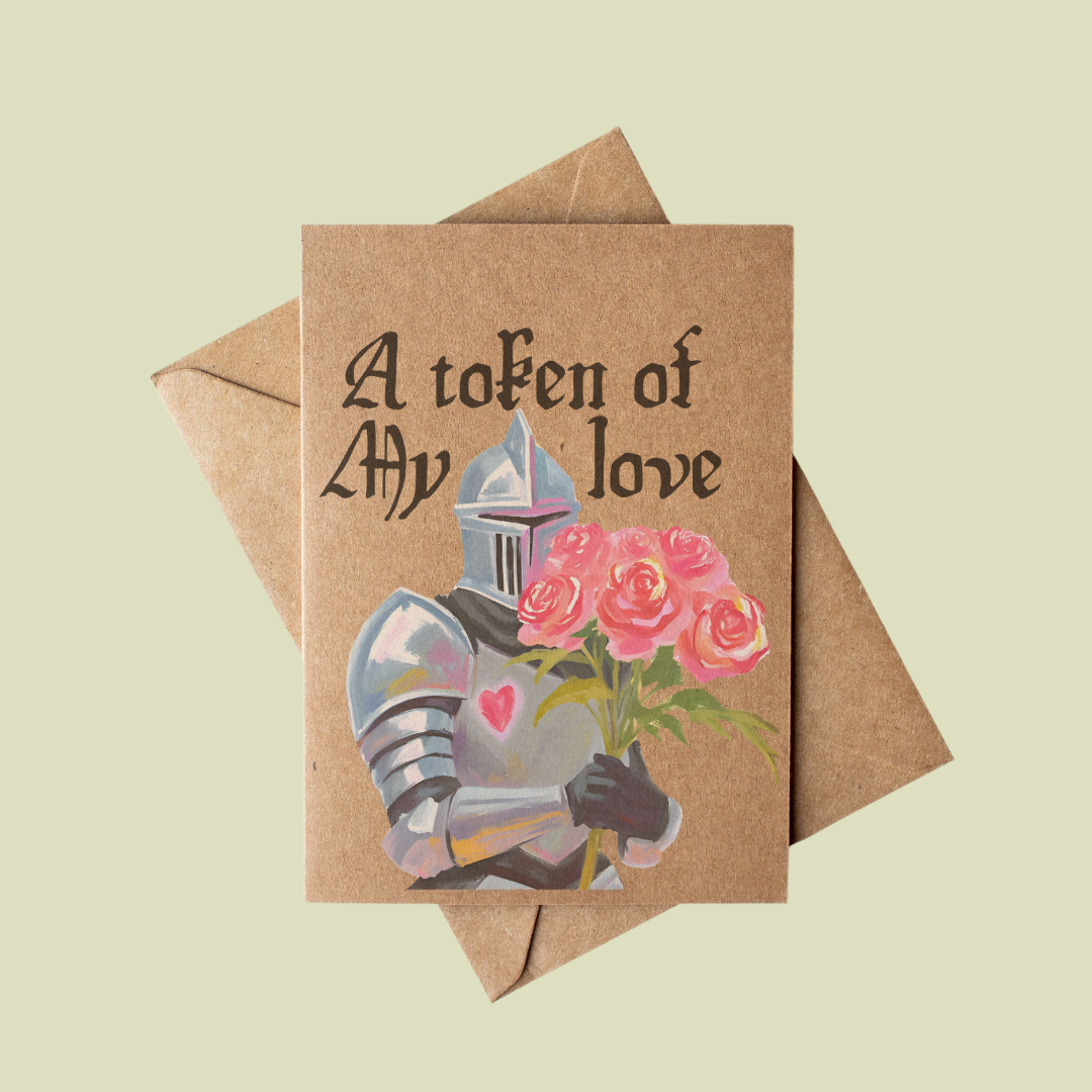 Romantic Medieval Knight Love Card