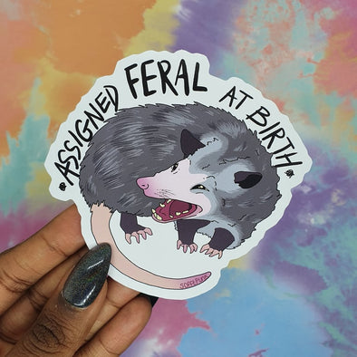 Assigned FERAL at Birth Sticker