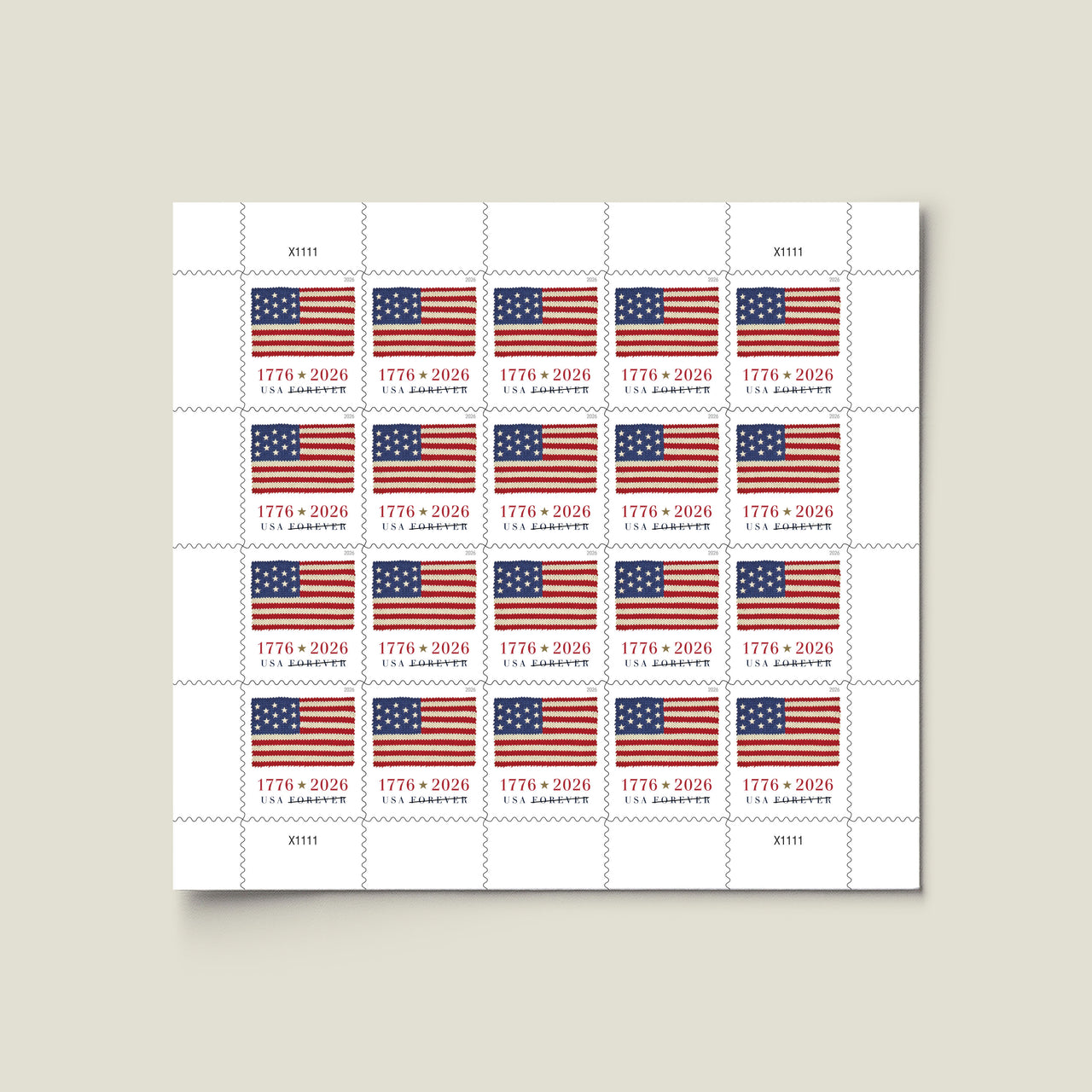 *Forever Letter Stamps: U.S. Flag 2026