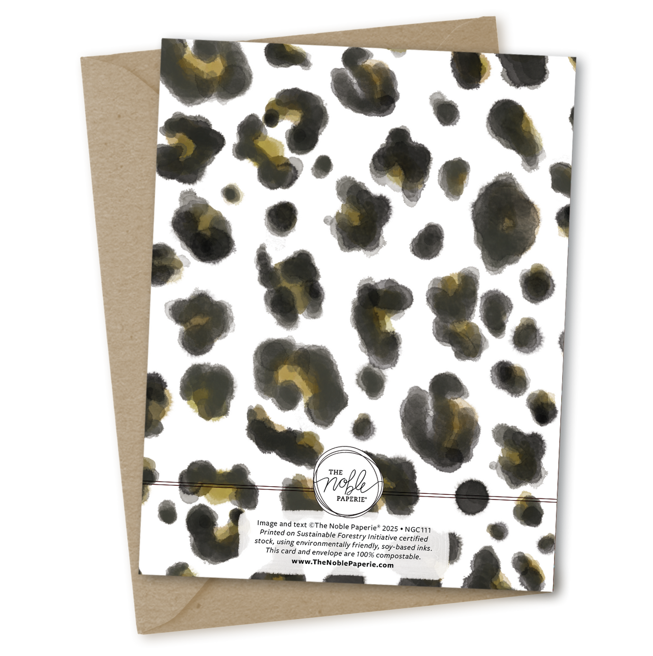 Leopard Happy Birthday | Bold Fierce Trend Animal Print Card