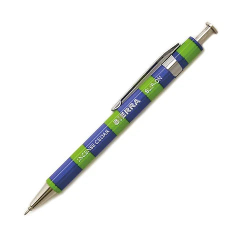 Wooden Pen - Blue and Green