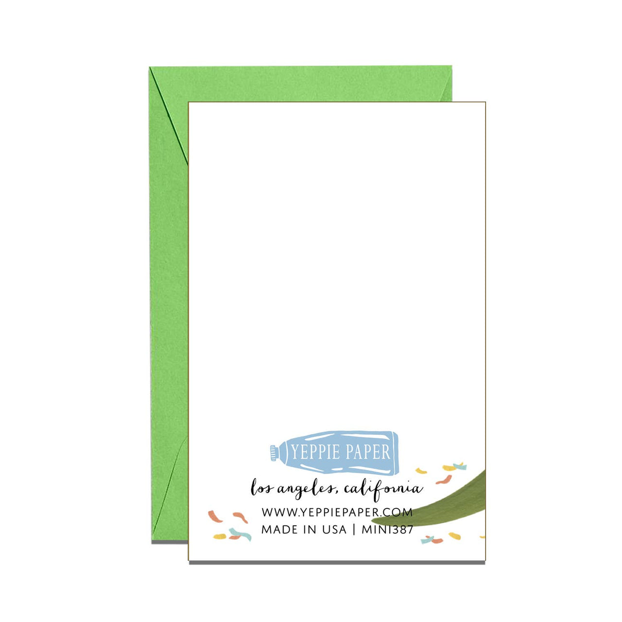 T-Rex and Caveman Birthday Mini Enclosure Card