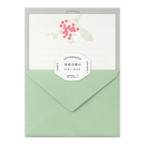 Letter set w/ red bouquet