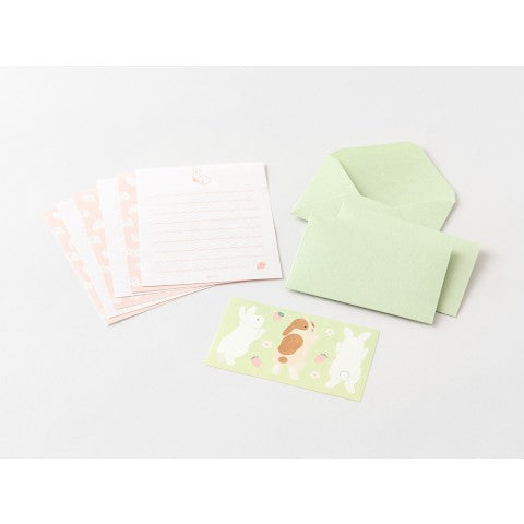Mini Hungry Rabbit Letter Set (With Stickers)
