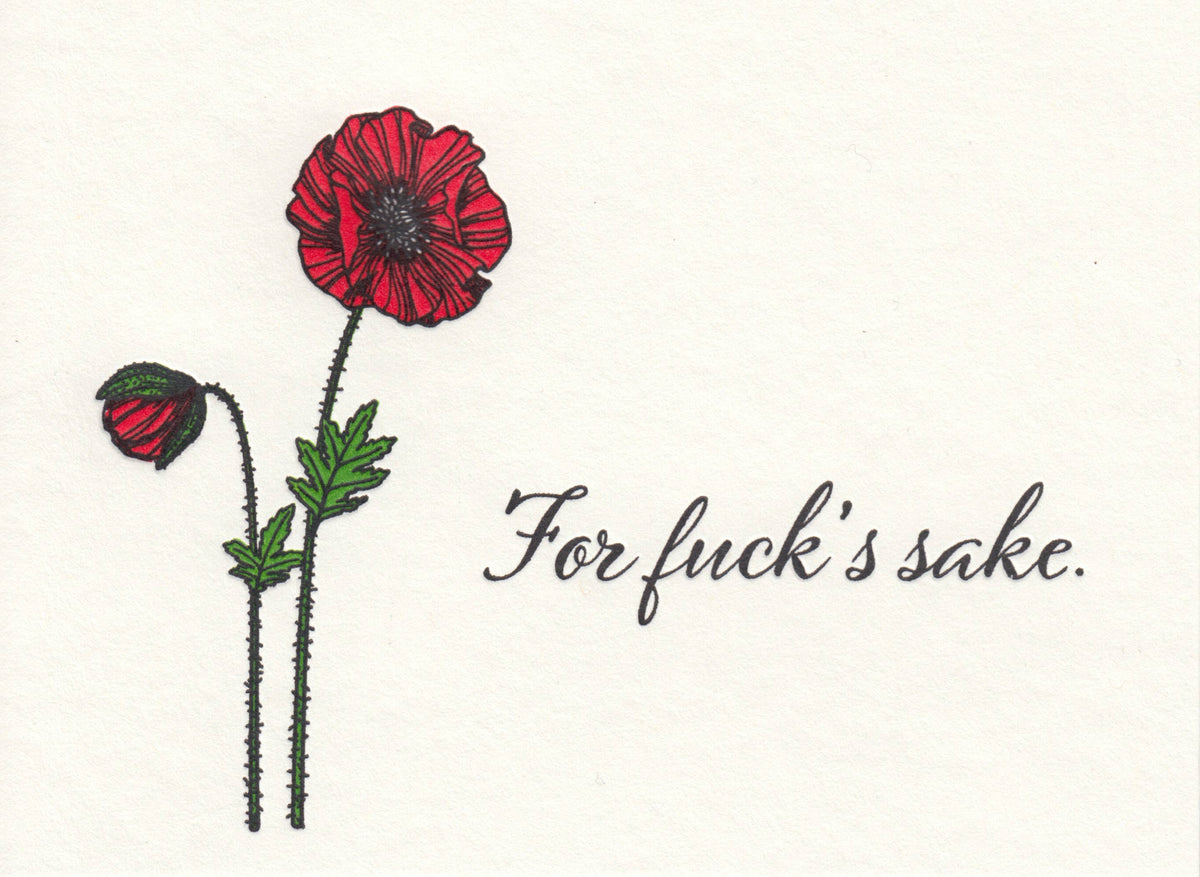 For Fuck's Sake Greeting Card