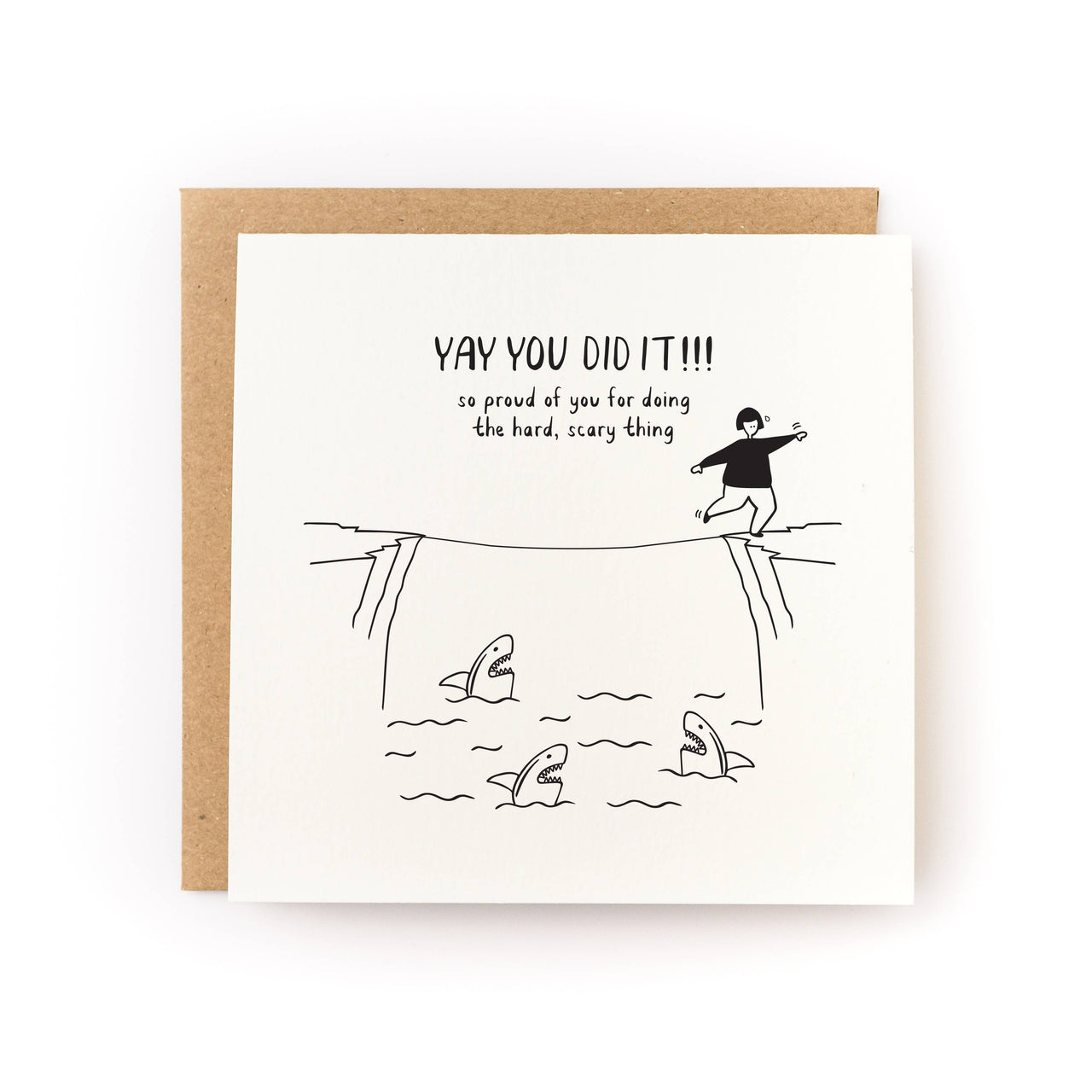 Did Hard Scary Thing Congratulations Card