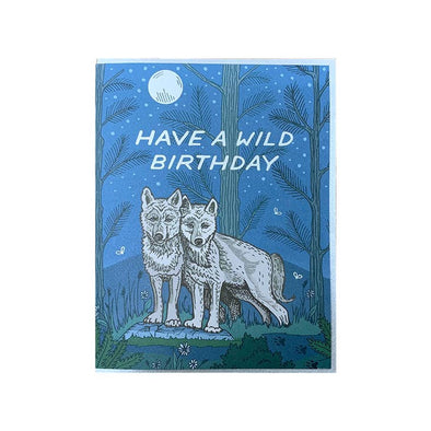 Wild Wolves Birthday Card
