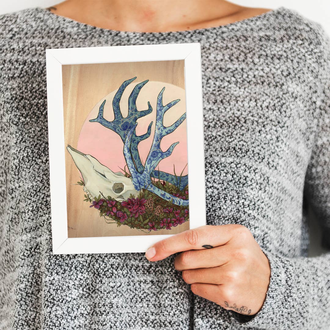 Real Wood Mini Art Print / Honor the Journey
