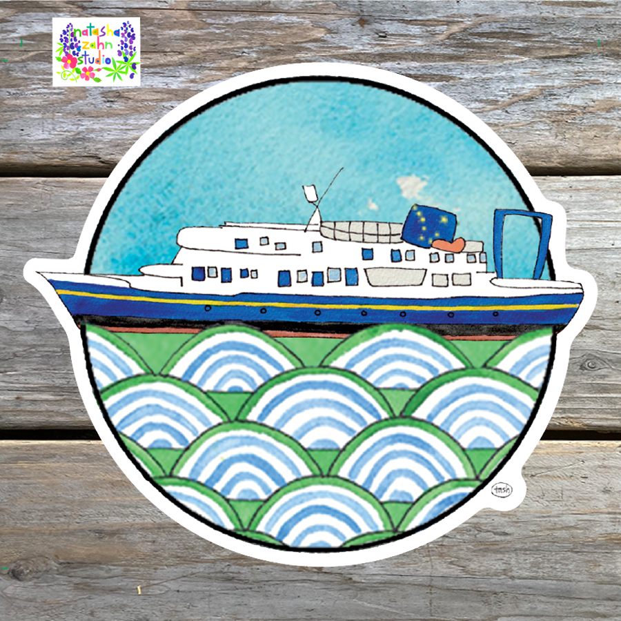 Alaska State Ferry Sticker