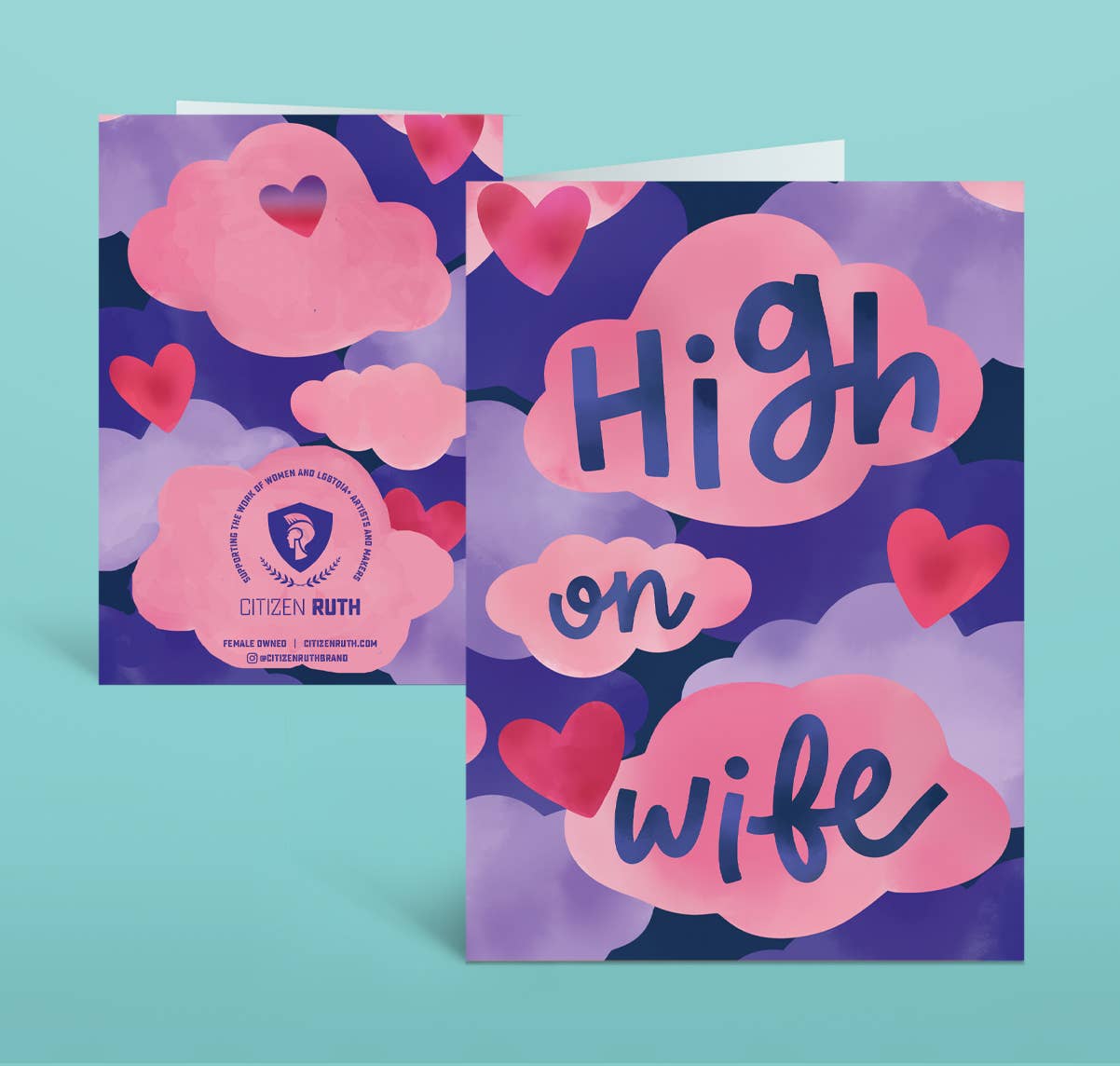 High on Wife Greeting Card