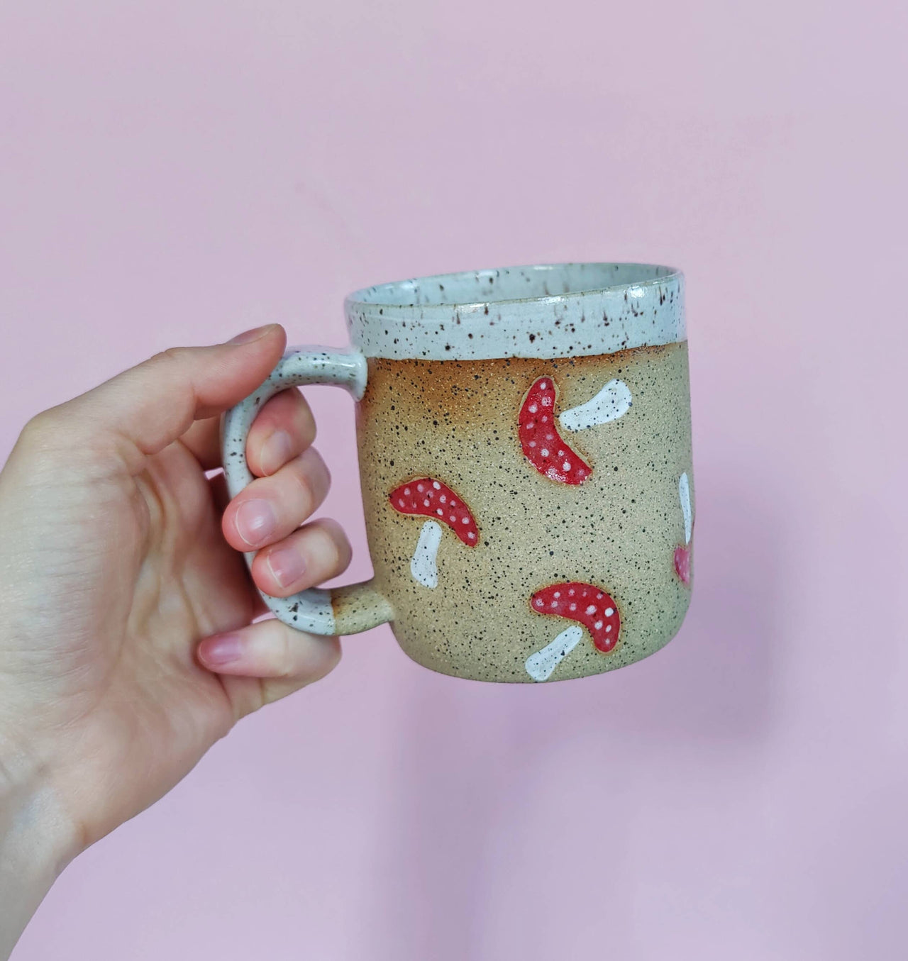 Mushroom Stamp Mug: 12 fl oz
