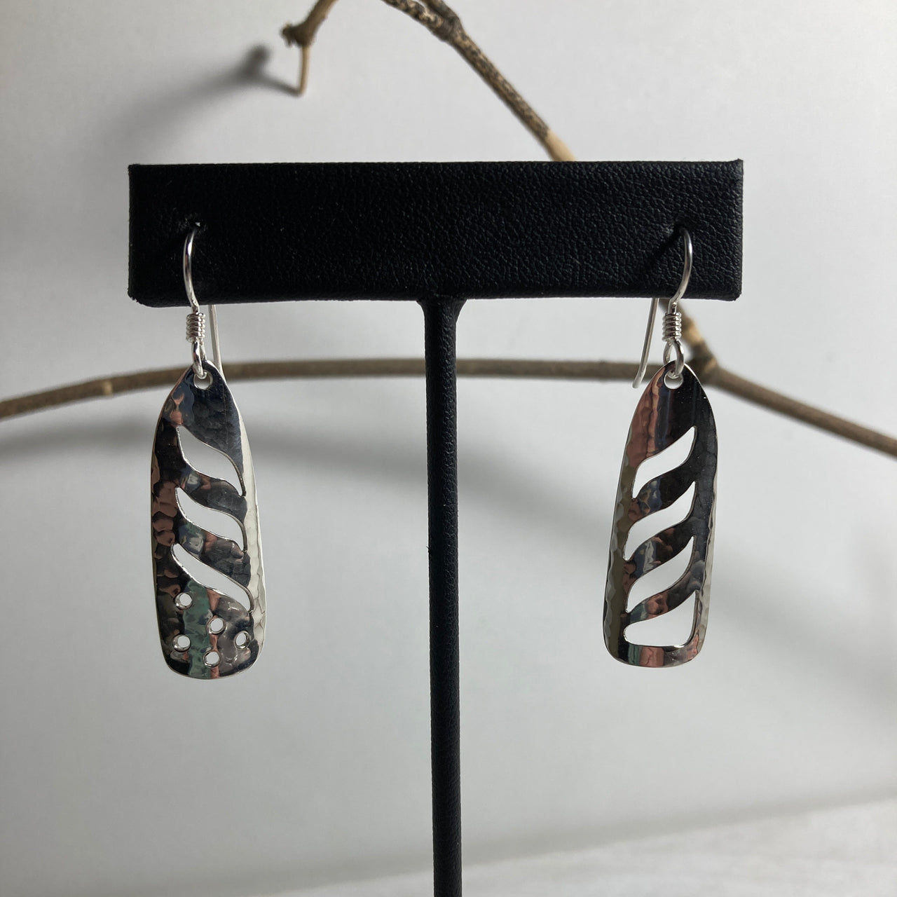 Sterling Silver Spawning Salmon Earrings