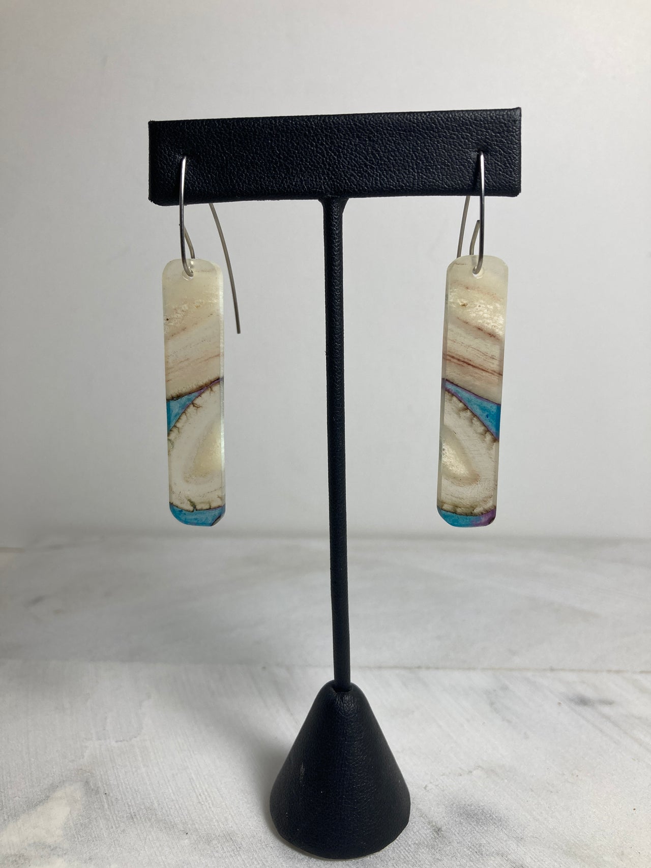 Dall Sheep Horn Resin Cast Earrings 8